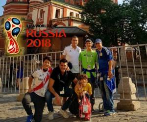 Diego viajó con su familia para ver el Mundial de Rusia. Foto: Redes Sociales