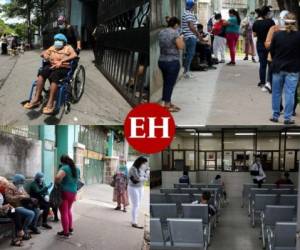 Actualmente en la capital de Honduras se han habilitados más de seis centros de triaje para atender a pacientes covid-19.Dichos centros al igual que los hospitales a diario lucen abarrotados de personas que buscan una respuesta médica a sus síntomas. Fotos: David Romero | EL HERALDO.