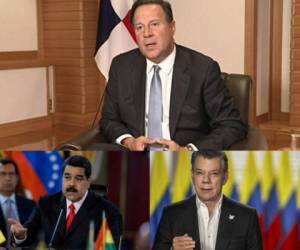 El presidente de Panamá calificó de irresponsables las acusaciones del mandatario de Venezuela contra el exgobernante colombiano Juan Manuel Santos. Foto: Agencia AFP