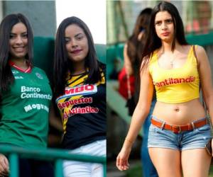 Las guapas jóvenes adornaron los diferentes recintos deportivos en donde se enfrentan los equipos hondureños. Fotos Grupo OPSA