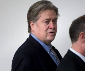 Nombrado director general de la campaña presidencial de Trump en agosto de 2016, Bannon orientó fuertemente el mensaje del candidato republicano. Foto: AFP