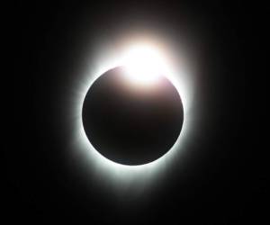 En Estados Unidos se pudo apreciar en su totalidad en eclipse solar. Foto: AFP.