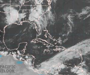 Entre el jueves y el viernes se formaría el sistema de baja presión. Foto: NOAA.