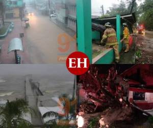 En diversas zonas de Honduras ya se registran inundaciones por el impacto del huracán Eta que amenaza en alcanzar categoría 3. Copeco ya decretó alerta roja en cinco departamentos.