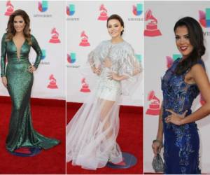Estas bellas actrices, cantantes y presentadoras de televisión lucieron hermosas con sus vestidos.