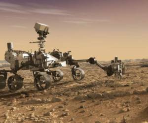 El aterrizaje del rover, el más grande y sofisticado enviado hasta ahora al planeta rojo, fue una hazaña. Los científicos habían previamente bautizado este procedimiento como 'los siete minutos de terror', por lo delicado y arriesgado de la operación. Foto: NASA
