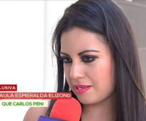 Paula Elizondo durante era entrevistada.