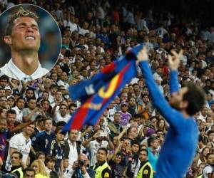 Cristiano Ronaldo perdió el duelo ante Lionel Messi en el Santiago Bernabéu (Foto: Agencia AFP)
