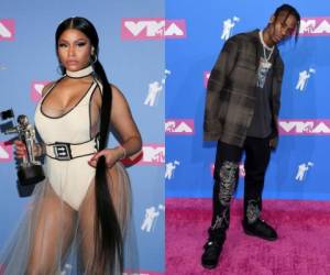 Nicki Minaj no se mostró feliz por la estrategia que está utilizando Travis Scott. Fotos: AFP