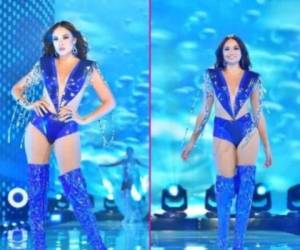 Sirey Morán decidió representar las bellezas de su país en uno de los trajes que lució el domingo en el show.