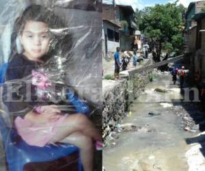 La niña Milagro Gabriela Ramos Medina de 4 años cayó a la quebrada y fue arrastrada, producto de las fuertes lluvias que inundaron varias zonas de la capital. Foto Estalin Irías/EL HERALDO