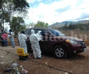 La camioneta había sido robada hace cuatro días en la colonia Tiloarque de Comayagüela (Foto: Estalin Irías / Sucesos de Honduras)