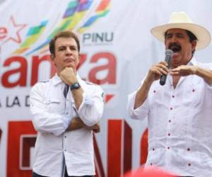 Salvador Nasralla y Manuel Zelaya han tenido problemas sobre las decisiones que se han tomado en la Alianza de Oposición.