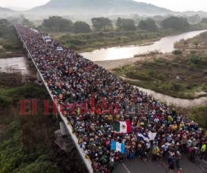 En octubre de 2018, miles de hondureños formaron una enorme caravana con el objetivo de llegar a los Estados Unidos.