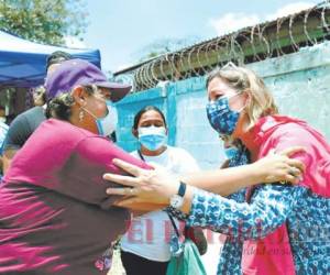 Kelly Clements, alta comisionada de la ACNUR, estuvo en el país. Foto. El Heraldo