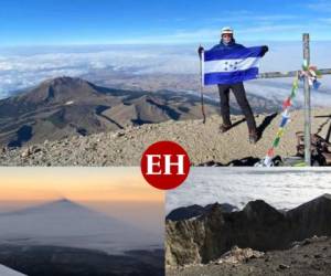 Las hermosas imágenes muestran lo elevado de este volcán desde donde el catracho nos comparte las vistas. Fotos: Rigo Polío.