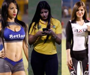 Ellas se robaron las miradas en los estadios donde hubo actividad de la Liga Nacional.