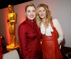 Las nominadas al Oscar, Grta Gerwij y Laura Dern asisitieron al almuerzo de nominados a la 92ª entrega de los Premios de la Academia. Foto:AP