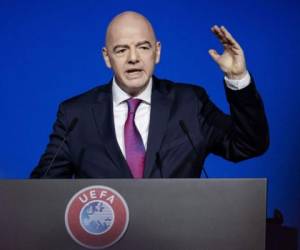 -El presidente de la FIFA, Gianni Infantino. Foto: AFP.