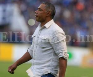 Reinaldo Clavasquín, entrenador del Platense de Puerto Cortés. Foto: Juan Salgado / Grupo Opsa.