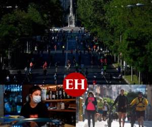 Los españoles se preparaban este domingo para reencontrarse con familiares y amigos el lunes, cuando la mitad del país inicia el desconfinamiento, en momentos en que los decesos diarios por coronavirus cayeron a su menor nivel en casi ocho semanas. Fotos: AFP.