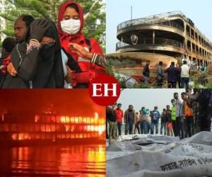Al menos 37 personas murieron, quemadas o ahogadas, y un centenar resultaron heridas el viernes cuando un ferry con cientos de pasajeros se incendió en el sur de Bangladés, indicó la policía. Es un accidente muy frecuente en este país. Fotos: AFP