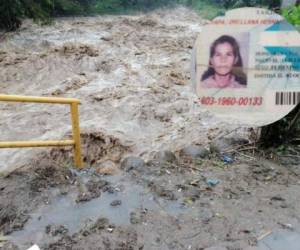 La mujer fue arrastrada por el río El Negrito, Yoro.