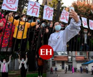La Organización Mundial de la Salud dio la bienvenida a la noticia del viernes de que la ciudad china de Wuhan, donde el nuevo coronavirus emergió por primera vez en diciembre, no había reportado nuevos casos en 24 horas. Fotos: AFP.