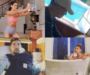 Inmensas mansiones, sus comidas y rutinas de ejercicios: los famosos aprovechan la cuarentena debido al coronavirus para compartir cada momento con sus seguidores en redes sociales. Fotos: Instagram.