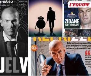 Los medios deportivos llevaron como portada principal el regreso de Zinedine Zidane al Real Madrid.