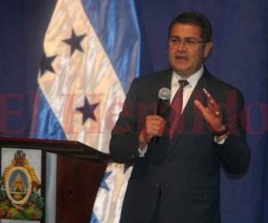 El presidente de Honduras, Juan Orlando Hernández. (Foto: EL HERALDO )
