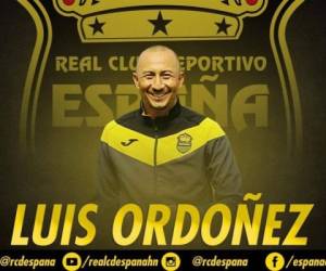 Luis Ordóñez dirigió a las reservas de Real España antes de ser nombrado en el nuevo cargo. Foto: Facebook.