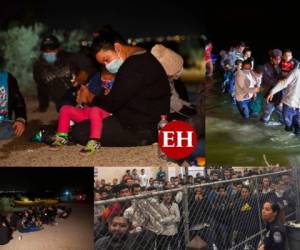 Llegan de noche, de a decenas, y permanecen en sitios de espera al aire libre. Luego son llevados a centros de detención desbordados, donde pasan más de las 72 horas permitidas por la ley. Fotos: AP.