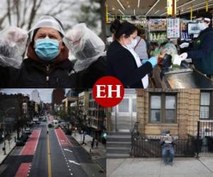 La vida de los neoyorkinos es otra desde que la pandamia del Covid-19 se apodero de la ciudad. Calles desoladas, restaurantes, tiendas y todo el comercio de una de la ciudades más importantes del mundo permanecen paralizados. Fotos: Agencia AFP.
