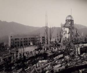 La radiación de la bomba atómica desapareció a miles de personas en Hiroshima, Japón.