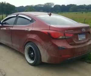 El automotor fue encontrado abandonado en una zona solitaria de la carretera.