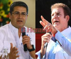 Juan Orlando Hernández y Salvador Nasralla buscan la presidencia de Honduras.