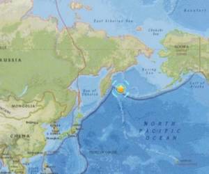 El epicentro del terremoto se ubicó en el mar de Rusia.