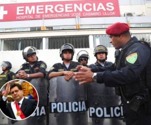 Alan García falleció en el quirófano del hospital limeño de emergencias Casimiro Ulloa, después que se infiera un disparo en el momento en que fiscales y policías procedían a su arresto. Foto: Agencia AP.