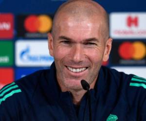 Zidane, durante una rueda de prensa. Foto AFP