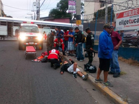 Los heridos de la capital de Honduras fueron llevados al Hospital Escuela Universitario.