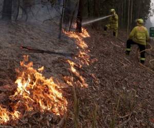 Bomberos controlan un incendio cerca de Falls Creek, Australia, el domingo 5 de enero de 2020.