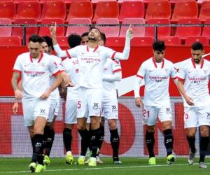 Con Suso como principal socio, En-Nesyri alcanzó los 12 tantos en Liga y se coloca como máximo realizador del campeonato. Foto: AFP