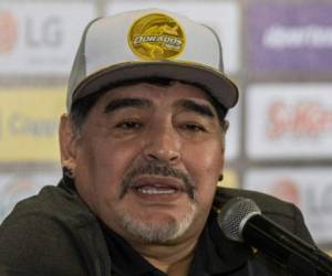 El anuncio de la llegada de Maradona como director técnico provocó choque de opiniones entre los aficionados del club. Foto: AFP