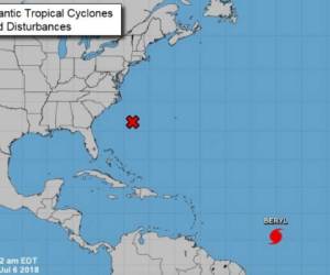 Se prevé que Beryl gane fuerza en los próximos dos días antes de que comience a debilitarse el lunes. Foto: Twitter