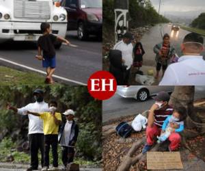 El drama de estos hondureños es una triste realidad que se repite en diversos sectores de la capital donde personas que nunca habían pedido botaron la pena y por hambre empezaron a pedir. Foto: Johny Magallanes/El Heraldo.