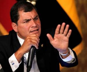 La campaña del expresidente Rafael Correa, en la consulta popular ha estado marcada por hechos de violencia desde que comenzó el año. Foto: AP