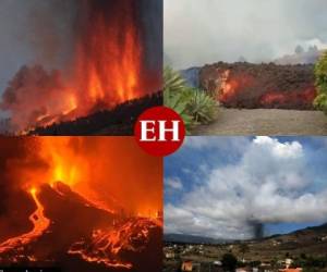Luego de 50 años de inactividad, el volcán Cumbre Vieja, ubicado en la isla La Palma del archipiélago de Canarias entró en erupción, dejando a su paso daños en las viviendas, destrucción en la isla y provocando la evacuación de la población. Foto: AFP | Cortesía