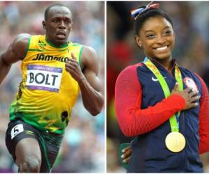 Usain Bolt y Simone Biles fueron elegidos 'Campeones de los Campeones' como los mejores deportistas del año (Foto: Internet)
