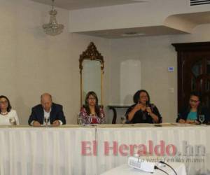 La exrectora Julieta Castellanos (la cuarta, de izquierda a derecha) era una de las integrantes de la comisión de Salud. Foto: Archivo EL HERALDO.